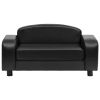 Dog Sofa Black 31.5"x19.7"x15.7" Faux Leather